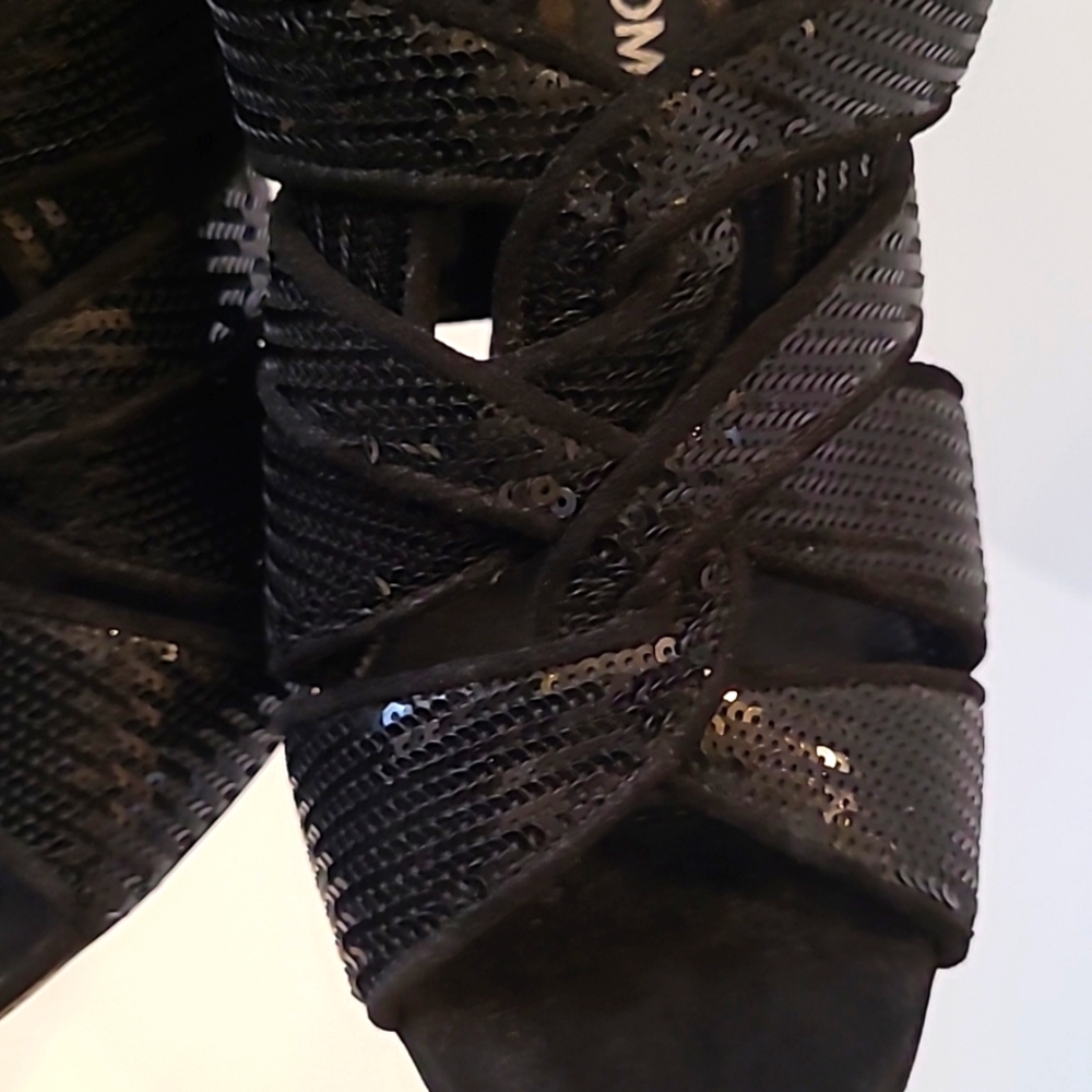 Tom Ford Women's Black Sequin Heels - Picture 5 of 10